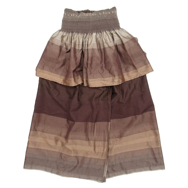 イッセイミヤケ プリーツ セットアップ レディース ブラウン