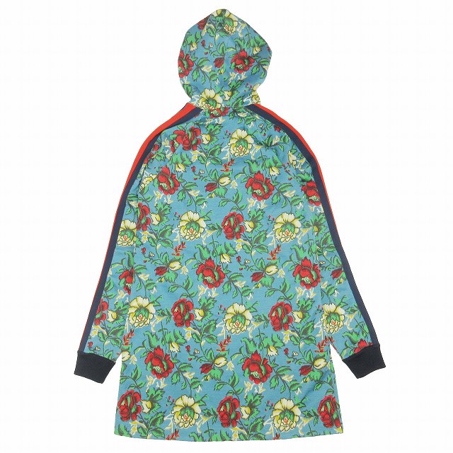 美品 グッチ GUCCI 花柄 シェリーライン パーカー チュニック 