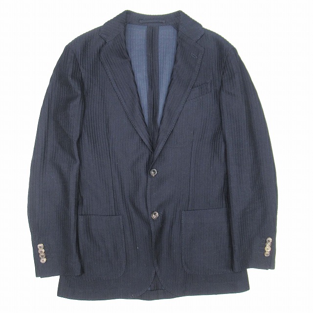 ラルディーニ スーツ サイズ44 ネイビー 踊り 美品 LARDINI （2）