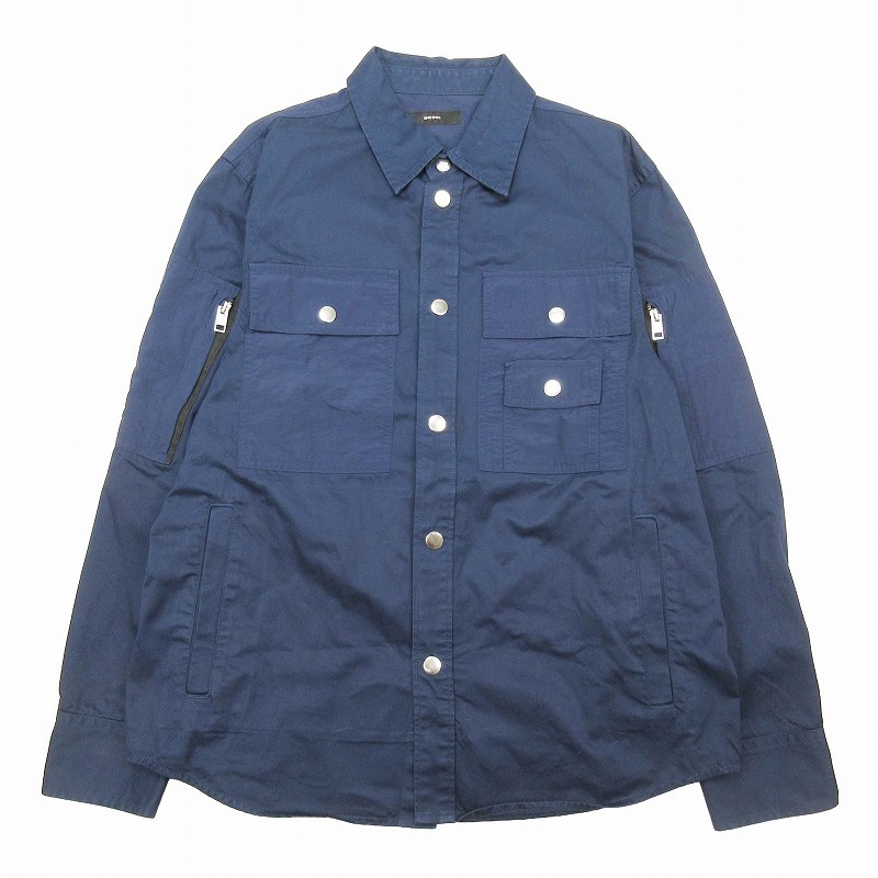 wtaps 半袖ジップアップシャツ（青）M （ディーゼル DIESEL S-AUSTIN 