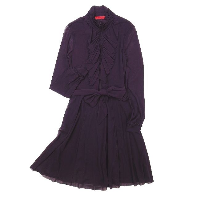 00s ヴィヴィアンタム VIVIENNE TAM ワンピース スタンドカラー フリル 