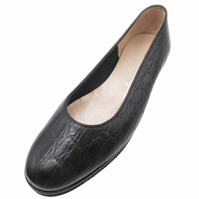 美品 サルヴァトーレフェラガモ Salvatore Ferragamo クロコダイル 型 