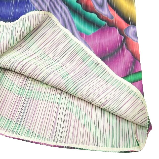 希少カラー90s◎PLEATS PLEASE ロングワンピース 孔雀の羽柄 美品 希少カラー90s◎PLEATS PLEASE ロングワンピース 孔雀の羽柄 美品