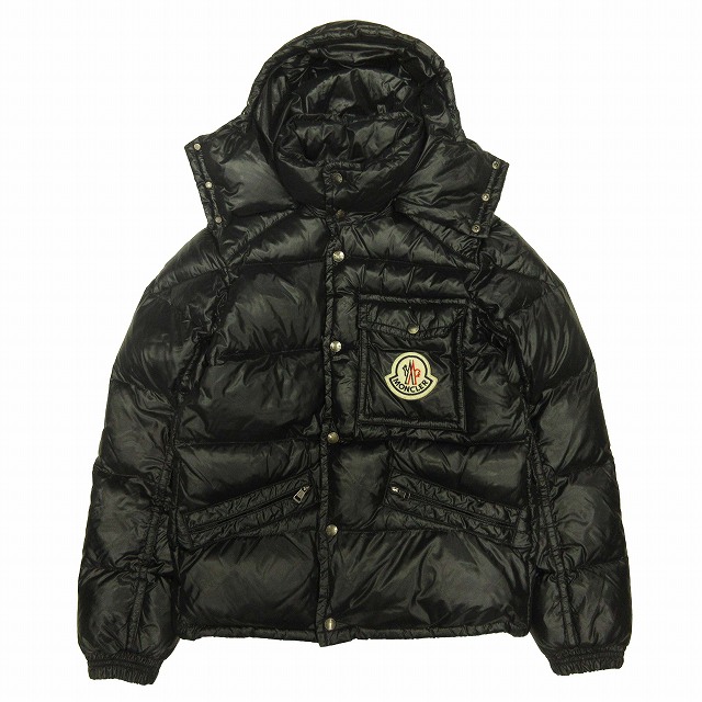 美品 モンクレール MONCLER K2 フーデット ダウン ジャケット ブルゾン  