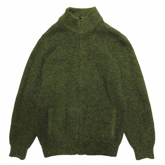 美品 エルエルビーン L.L.BEAN ウール ニット カーディガン ジップ 