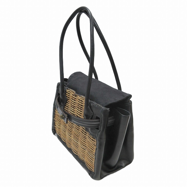 美品 エバゴス EBAGOS オイルショルダー・ベルトバッグ トート型 