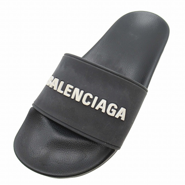 バレンシアガ BALENCIAGA POOL SLIDE プール スライドサンダル ロゴ  
