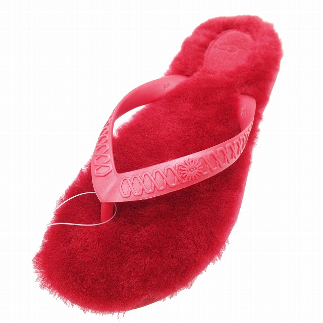未使用品 アグ UGG W FLUFFIE フラッフィー シープスキン ビーチ