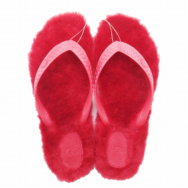 未使用品 アグ UGG W FLUFFIE フラッフィー シープスキン ビーチ