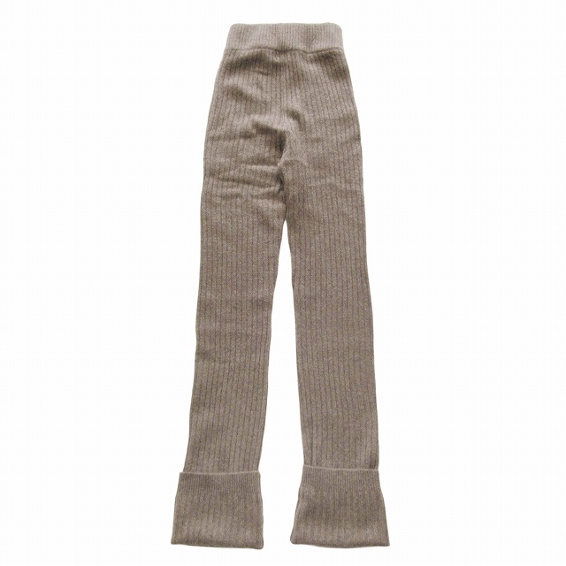 未使用品 22AW ジョンリンクス jonnlynx YAK PANTS ヤク ニット パンツ リブ 畦編み ハイウエスト ハイライズ ハイゲージ  イージーウエスト ボトムス F モカブラウン JL202-KN724/○C54 レディース 012-202407070119 | ベクトルパーク