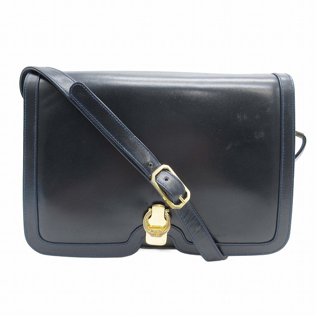 BALLY ネイビー エナメルレザー ハンドバッグ BALLY ネイビー エナメルレザー ハンドバッグ