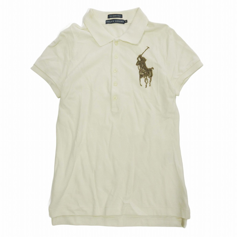 ラルフローレン RALPH LAUREN ビッグポニー ポロシャツ スパンコール 
