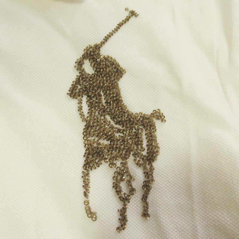 ラルフローレン RALPH LAUREN ビッグポニー ポロシャツ スパンコール 