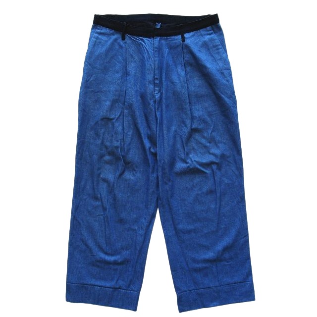 ザ サカキ the Sakaki ワイド デニム タック パンツ コットン 榊生産 