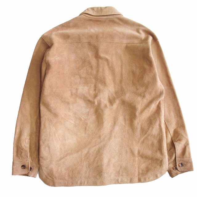 美品 20ss ビームス BEAMS スエード シャツ ブルゾン 牛革 羽織 