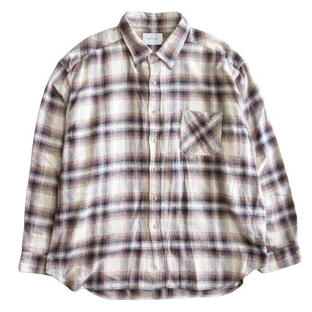 21aw ポートバイアーク PORT BY ARK Over fit flannel shirt 