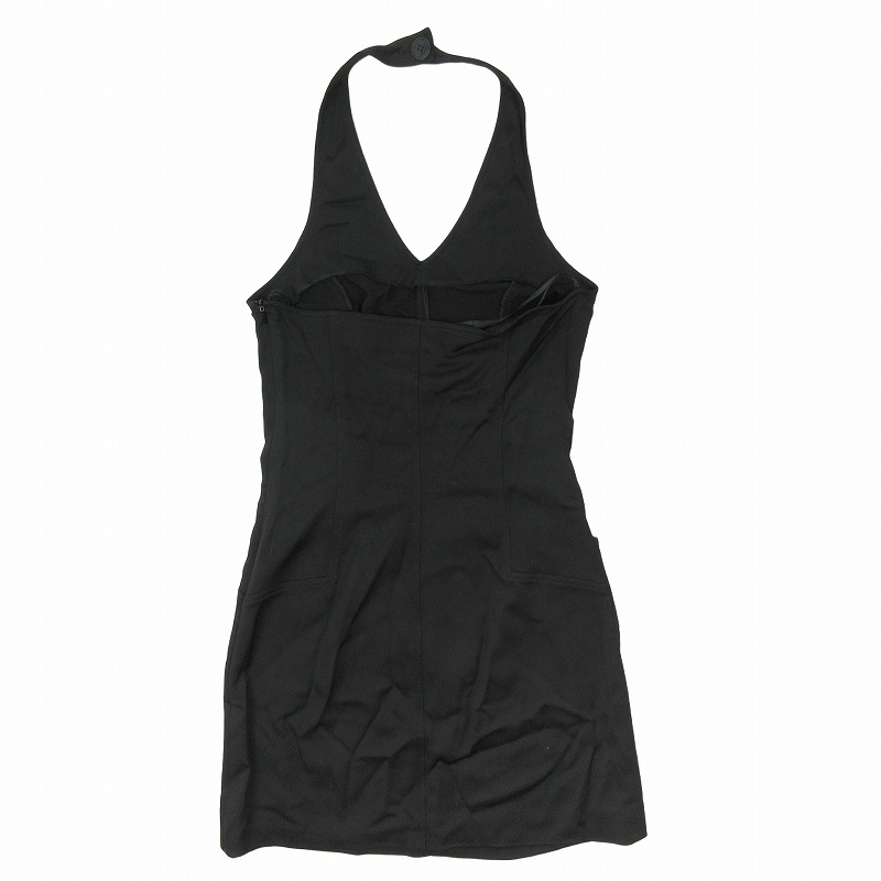 VERSACE JEANS COUTURE ブラックノースリーブニット VERSACE JEANS COUTURE ブラックノースリーブニット（ロゴ