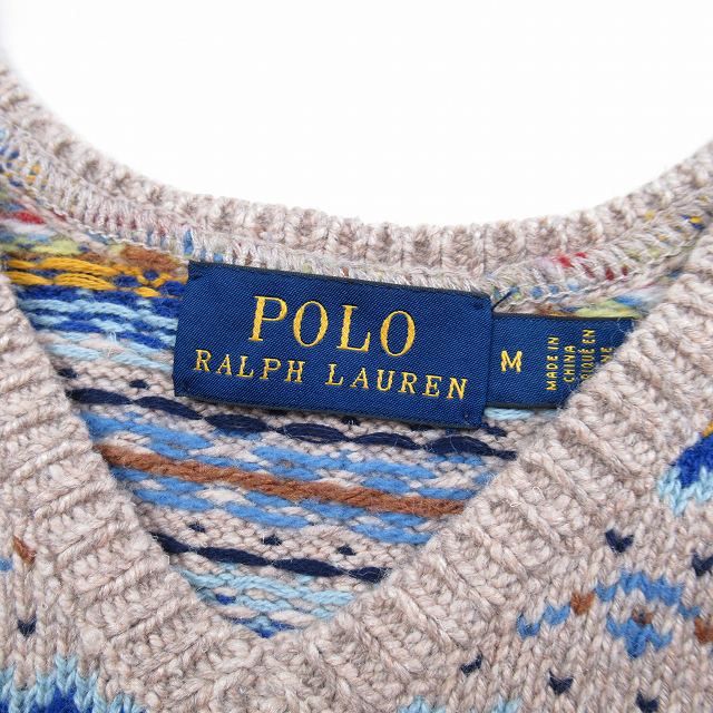 極美品 ポロ ラルフローレン POLO RALPH LAUREN フェアアイル柄 ニット 