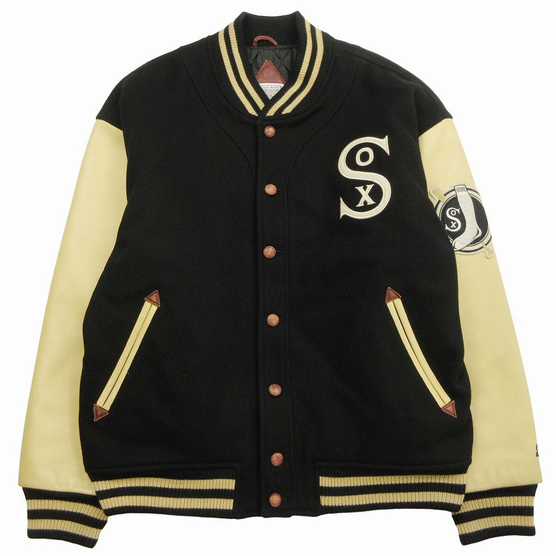 Mitchell&Ness Chicago White Soxメルトンスタジャン - メルカリ  