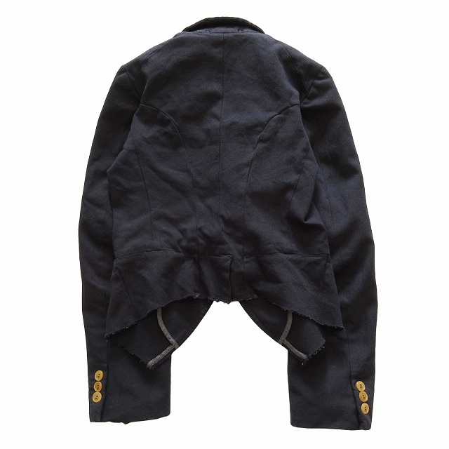 美品 04SS コムデギャルソン COMME des GARCONS ポリ縮絨 カットオフ  