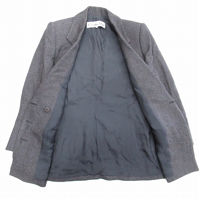 vintage クリスチャンディオール Christian Dior ツイード調 ダブル