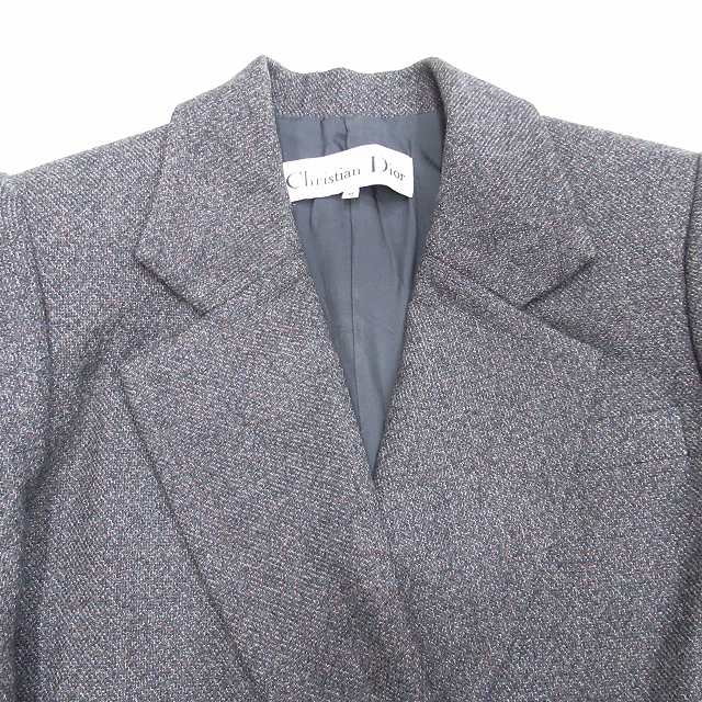 vintage クリスチャンディオール Christian Dior ツイード調 ダブル