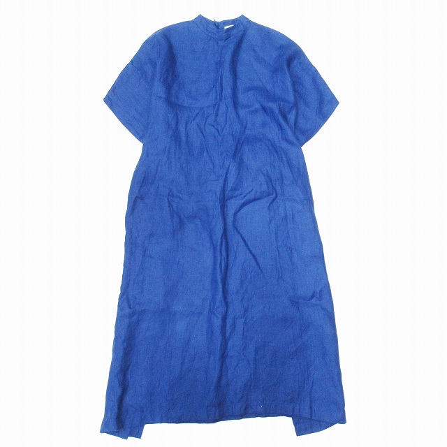 美品 22ss ハイク HYKE LINEN DRESS リネン ロングドレス ベルテッド 