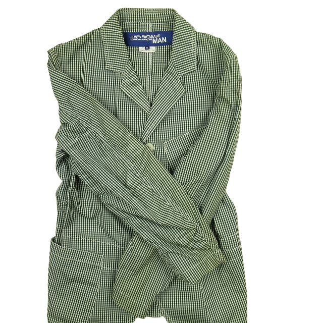 コムデギャルソン ジュンヤワタナベマン テーラードJKT ネイビー チェック柄 COMME des GARCONS JUNYA WATANABE MAN(コムデギャルソン