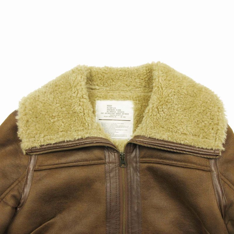 MOUSSY フェイクレザー ビッグジャケット FREE ダークブラウン MOUSSY