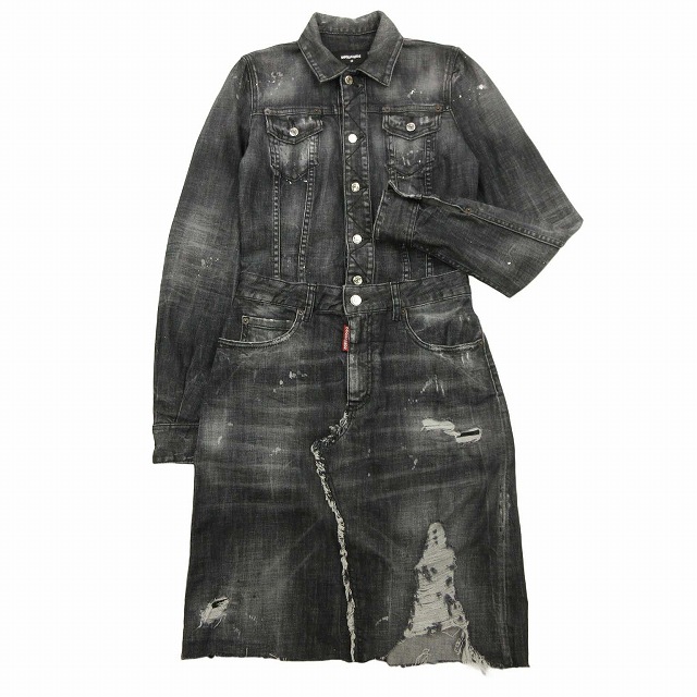 美品 23SS ディースクエアード DSQUARED2 ダメージ加工 美品 23SS ディースクエアード DSQUARED2 ダメージ加工