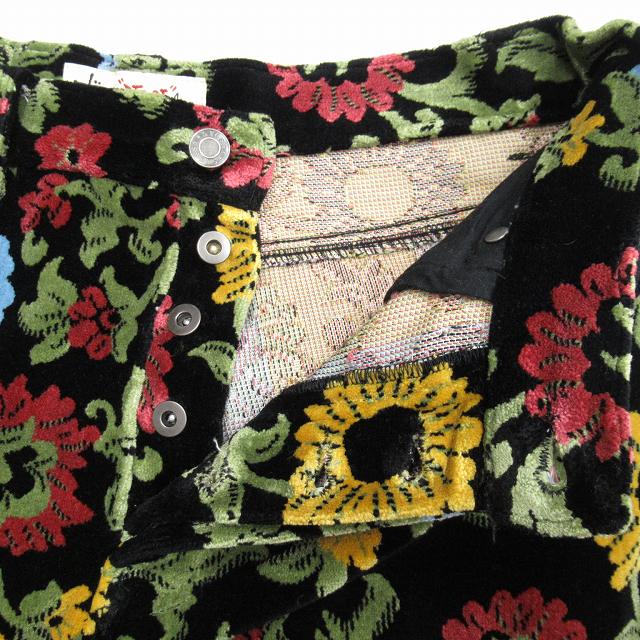 美品 21aw ステューシー STUSSY BIG OL JEAN FLORAL JACQUARD VELOUR 