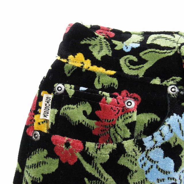 美品 21aw ステューシー STUSSY BIG OL JEAN FLORAL JACQUARD VELOUR 