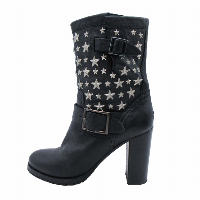 ジミーチュウ JIMMY CHOO BIKER バイカー スタースタッズ ショート 