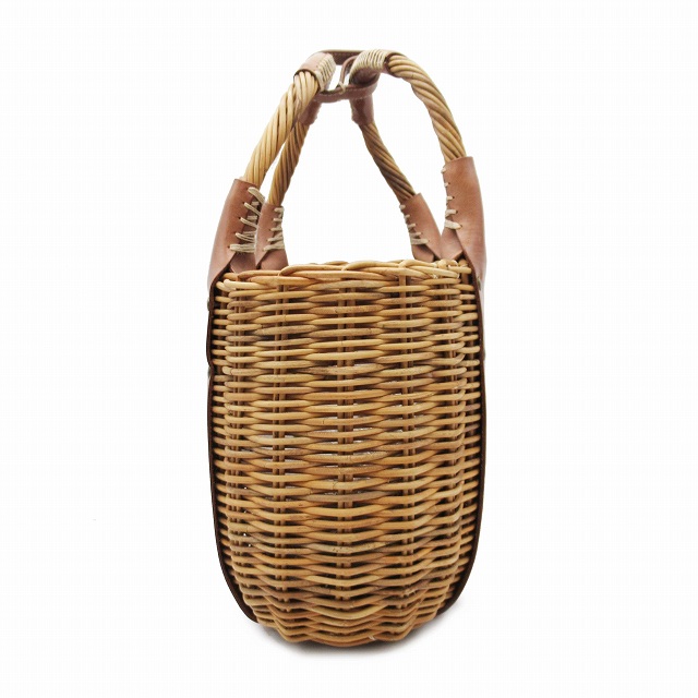 【最終価格】美品 エバゴス ファスナー付きバスケット ワンハンドル 紅藤 レザー ebagos【予約】2025年8月～2026年1月末頃入荷予定ファスナー付