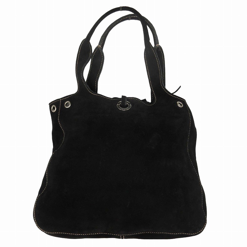 PRADA CAR SHOE カーシュー ハンドバッグ トート レザー黒 肩掛け