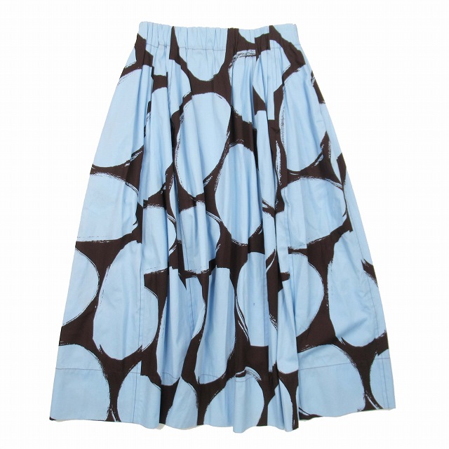 20aw マルニ MARNI ペイント風ドット ミモレスカート イージー