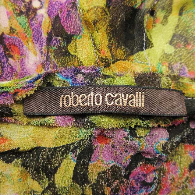 Roberto Cavalli - ロベルトカヴァリ シルク 100％ ボタニカル 総柄 チュニック ブラウス ロベルト カヴァリ（ROBERTO CAVALLI）2022秋冬コレクション