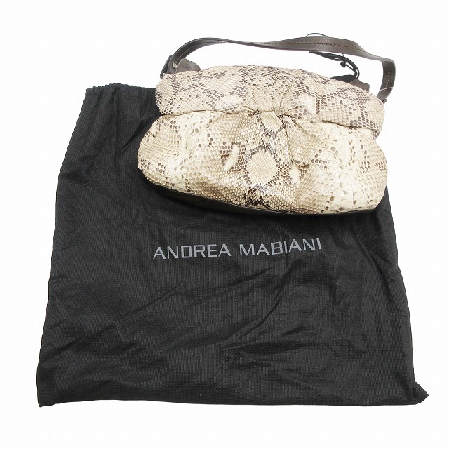 美品 アンドレア・マビアーニ ANDREA MABIANI パイソン エキゾチック 