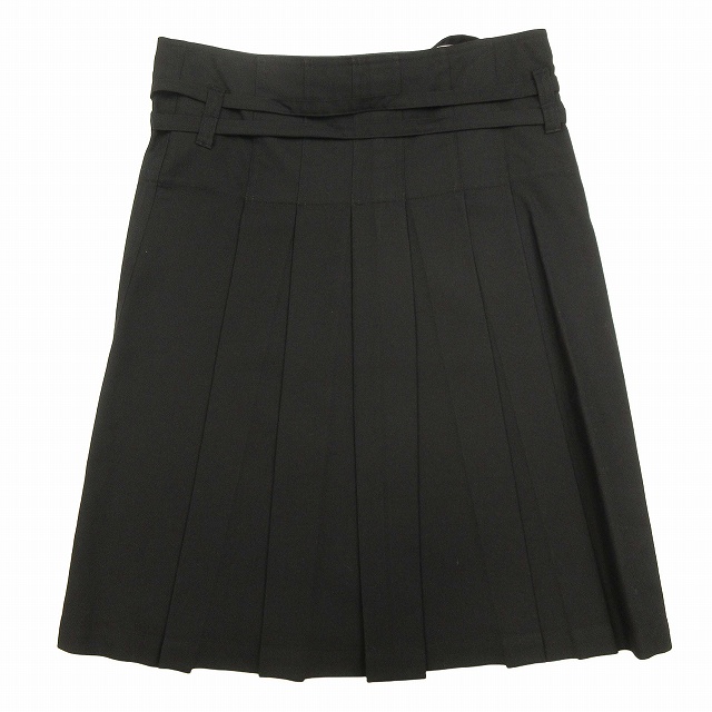 美品 マーガレットハウエル MHL. 前後2WAY ラップ プリーツ スカート 