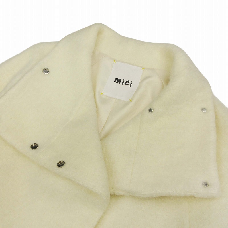 新品 ROSEBUD mici モヘア混 ショートコート mici（ミチ）の「(mici)ビッグカラーショートコート（その他