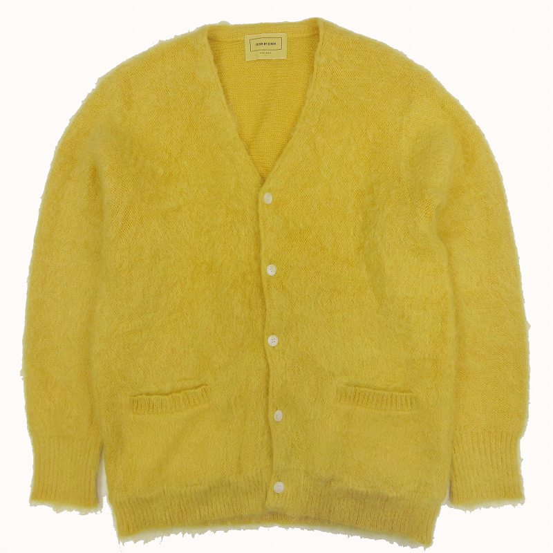 美品 セブンバイセブン 7×7 SEVEN BY SEVEN KNIT CARDIGAN モヘア混 