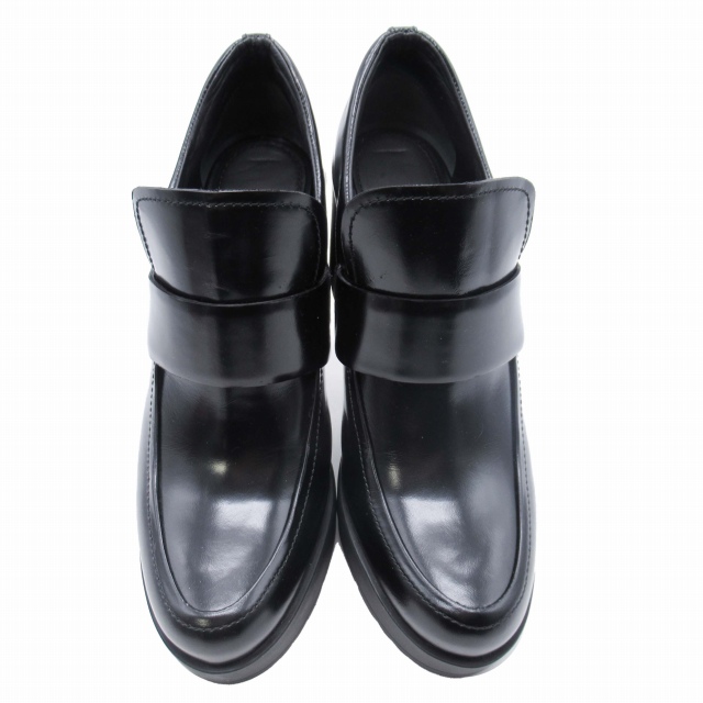 PRADA ブラッシュドレザー チャンキーヒール ローファー 【公式通販】