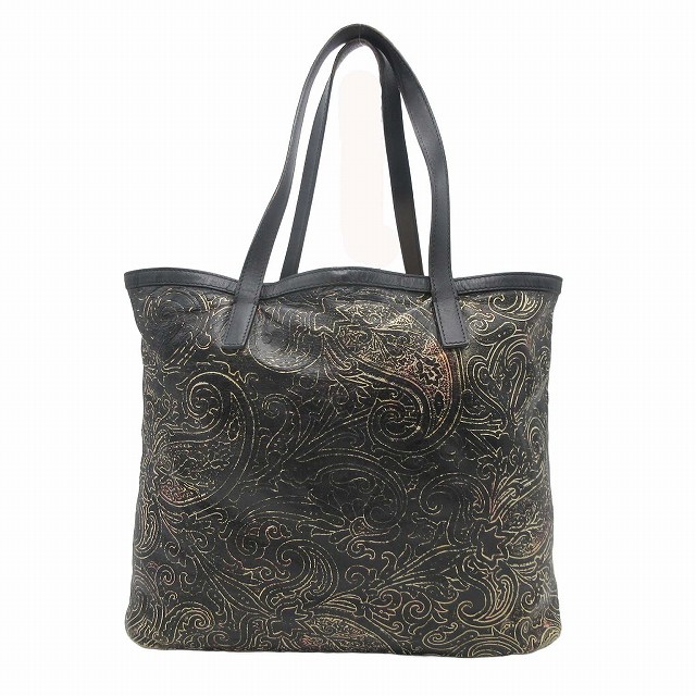 エトロ ETRO Margot マルゴット ペイズリー柄 トートバッグ レザー 型 