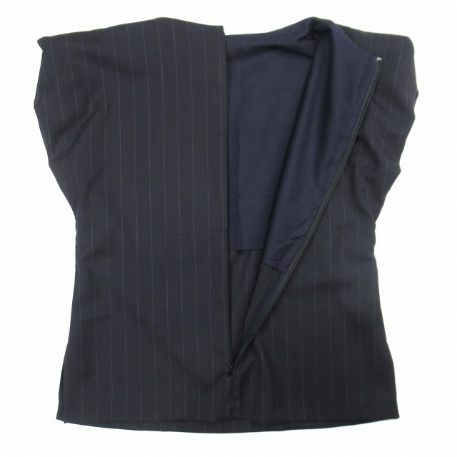 未使用品 23aw イロット IIROT ストライプ ウール素材 シャツ ブラウス 