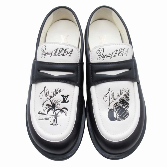 【極美品】LOUIS VUITTON デニム ローファー LOUIS VUITTON 【超美品】ルイヴィトン モカシン ローファー
