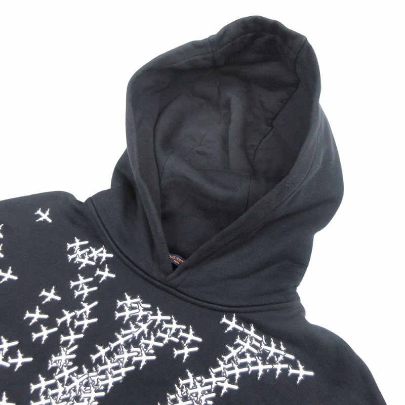 ルイヴィトン プレーン 裏起毛 スウェットプルオーバーパーカー 飛行機 ルイヴィトン プレーン 裏起毛 スウェットプルオーバーパーカー 飛行機