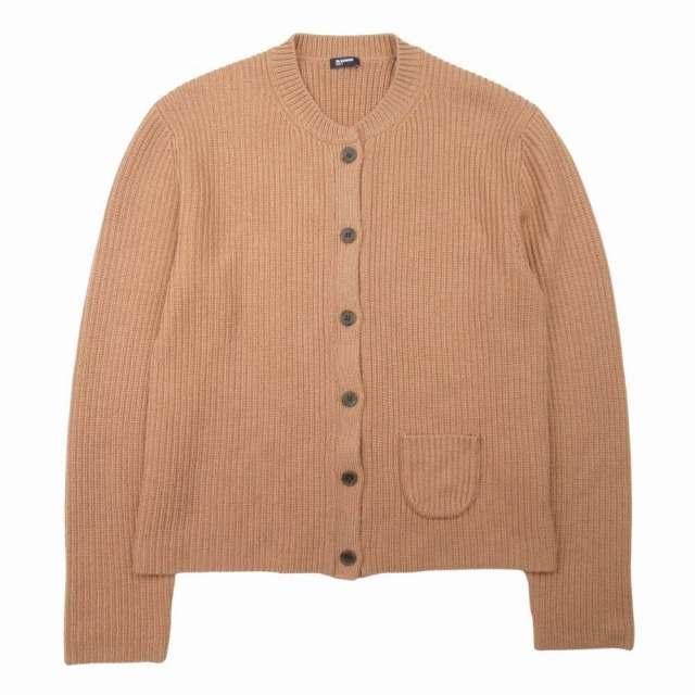 美品 17aw ジルサンダー JIL SANDER NAVY ウール100％ ニット 