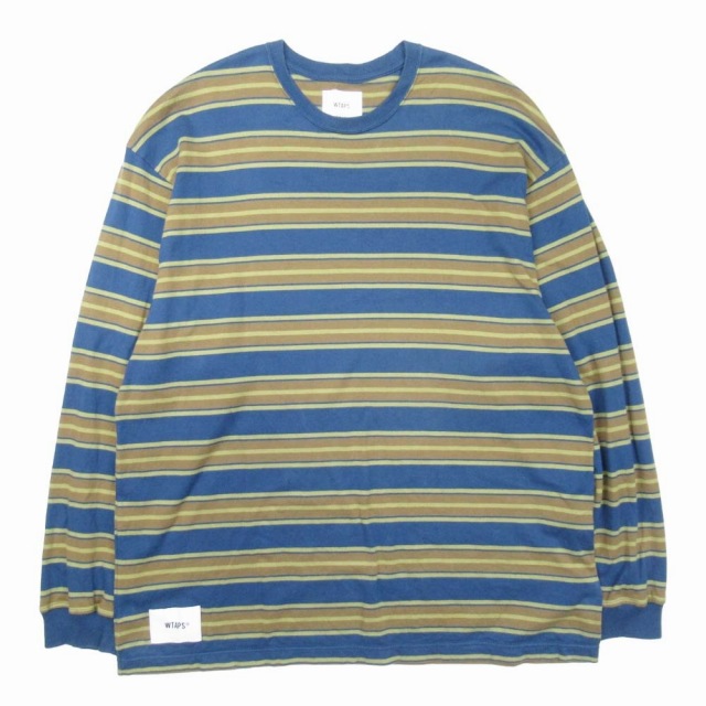 W)taps - WTAPS ダブルタップス ロンT ボーダー柄 ワッフル地 15AW 02 