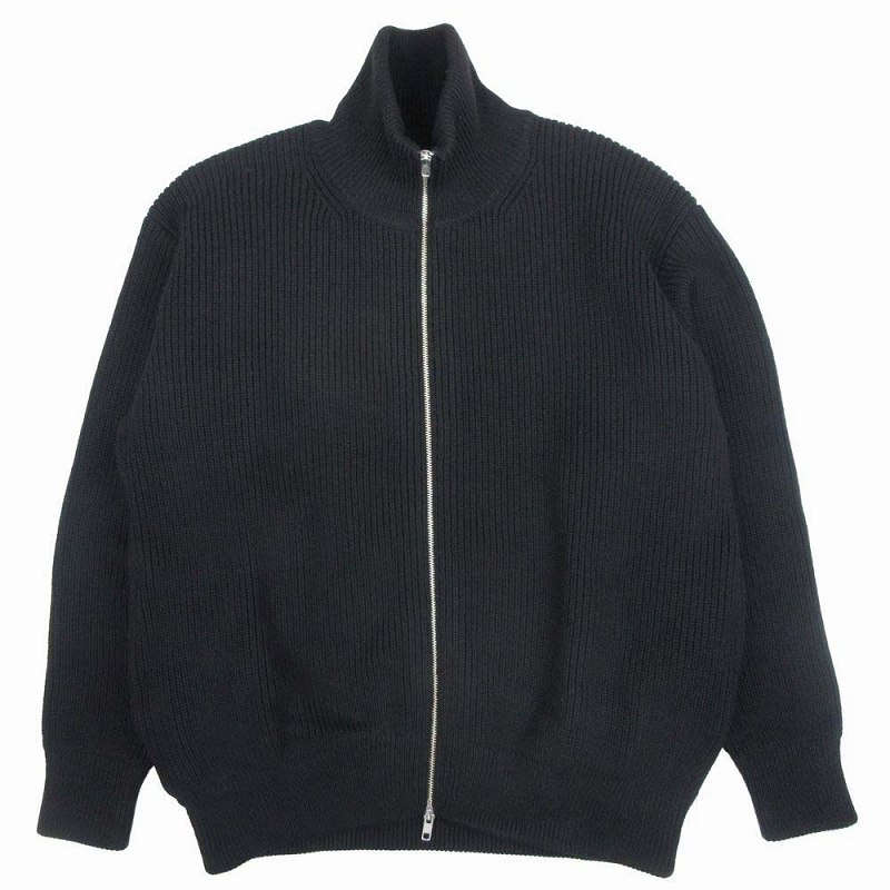 美品 23SS シュタイン ssstein OVERSIZED DRIVERS KNIT ZIP JACKET 