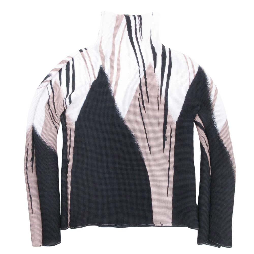 20AW ミーイッセイミヤケ me ISSEY MIYAKE 総柄 プリーツ トップス 